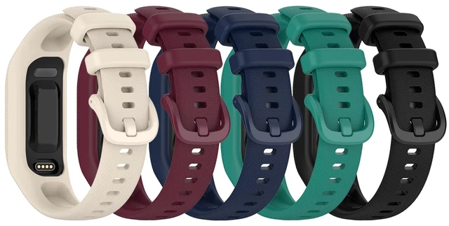 Main image of Replacement Bands Compatible for Garmin Vivosmart 5 Bands Replacement Strap Wristbands Bracelet Band for Vivosmart 5 Tracker for Women Men (Small, 5 Pack A)