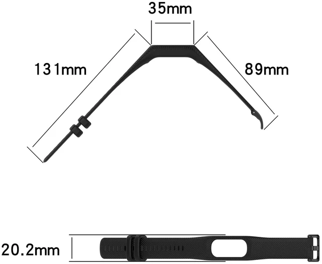 Alt view image 3 of 7 - Replacement Bands Compatible for Garmin Vivosmart 5 Bands Replacement Strap Wristbands Bracelet Band for Vivosmart 5 Tracker for Women Men (Large, 5 Pack B)