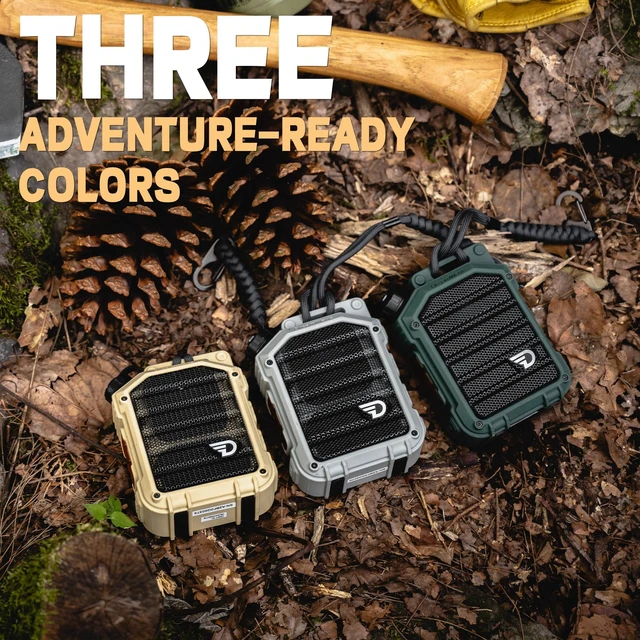 Alt view image 6 of 7 - Bolt Portable Bluetooth Speaker, Floatable Rugged IP67 Waterproof Surprisingly full, clear sound with deep bass, compact design, utility light and 10H battery for camping and water adventures