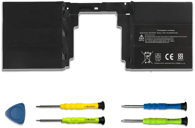 Main image of G3HTA040H G3HTA041H Battery for Microsoft Surface Book 2 15' Model 1793 11.36V 5473mAh Battery Replacement for Microsoft Surface Book 2 15 inch Model 1793 Performance Base Series; P/N: G3HTA040H