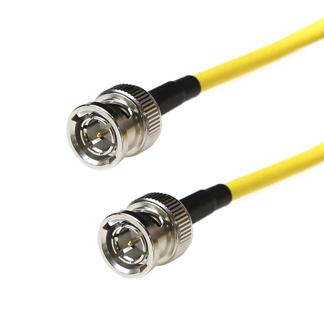 Alt view image 2 of 4 - 12G SDI Flexible Coaxial Cable BNC Male to Male for RED Komodo Atomos Monitor 75 Ohm Shielded Cable for 4K Video Camera, Yellow