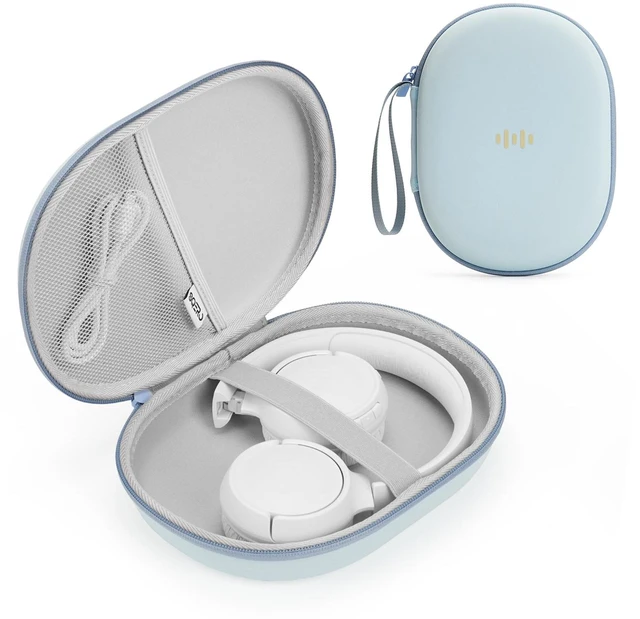 Main image of Headphone Case Hard Shell for JBL Tune 520BT/510BT/500BT/720BT/Bose Fits Soundcore Anker/BERIBES/KVIDIO/TOZO/JLab, Ultra-Slim Over-Ear Headset Universal Portable Travel Organizer Bag