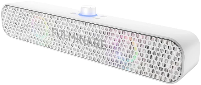 Main image of Bluetooth Speaker 26W HD Sound, 30H Playtime Portable Wireless Speaker with Bluetooth 5.3, AUX/TF-Card/USB Input, LED Lights for Home, Party, Outdoor, Birthday Gift White