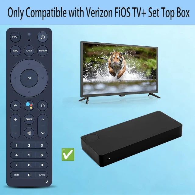 Alt view image 2 of 7 - Replacement Voice Remote Control for Verizon FiOS TV One Set Top Box for modelRC552 RC55101FCL RTL8762CKO 2AGOFRC451B Only