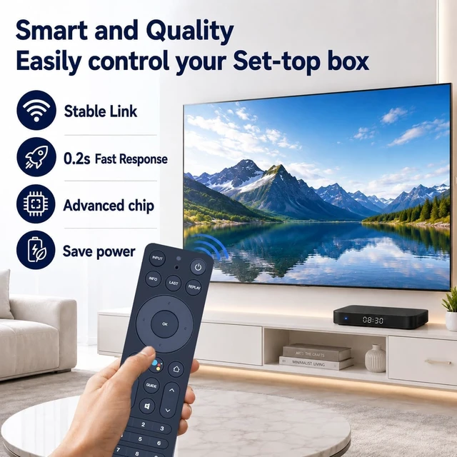 Alt view image 3 of 7 - Replacement Voice Remote Control for Verizon FiOS TV One Set Top Box for modelRC552 RC55101FCL RTL8762CKO 2AGOFRC451B Only