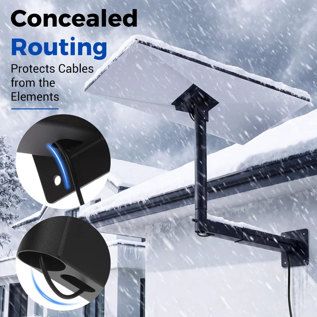 Alt view image 5 of 6 - Starlink Mount for Standard 4/4X/Gen 3, 360° Adjustable Telescoping Mount Starlink Gen 3/V3 Wall/Roof Mounting Kit, Weatherproof Rust-Resistant,Easy to Install, for Concrete/Wood Walls