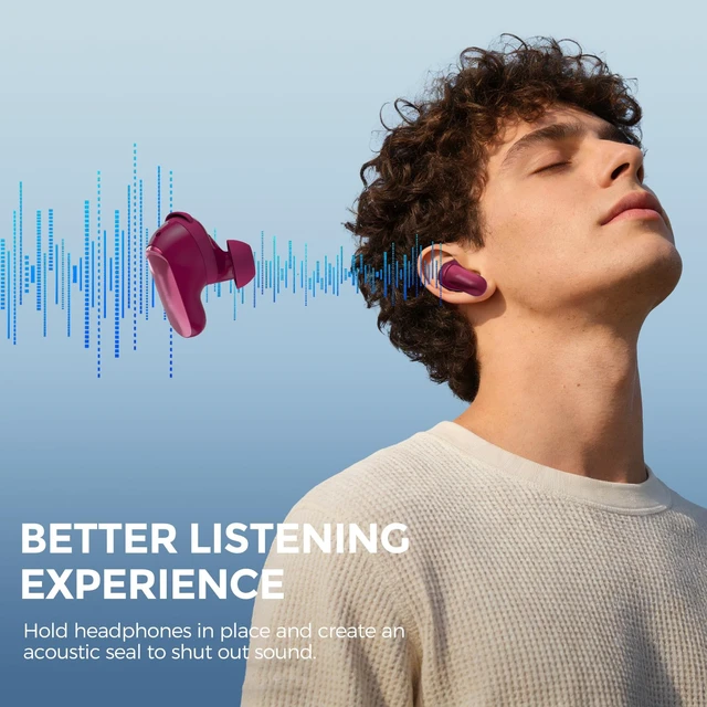 Alt view image 4 of 7 - Ear Tips for Bose QuietComfort Ultra Earbuds 2nd Gen/Ultra Earbuds 3 Pairs: S+M+L, Added Storage Box, Anti Slip, Secure Fit, Noise Reduction, Comfortable Silicone, Fits Charging Case