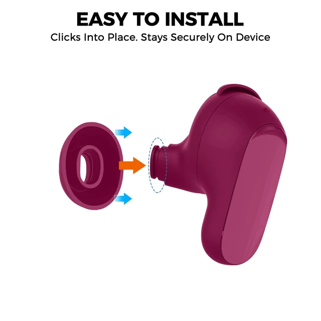 Alt view image 7 of 7 - Ear Tips for Bose QuietComfort Ultra Earbuds 2nd Gen/Ultra Earbuds 3 Pairs: S+M+L, Added Storage Box, Anti Slip, Secure Fit, Noise Reduction, Comfortable Silicone, Fits Charging Case