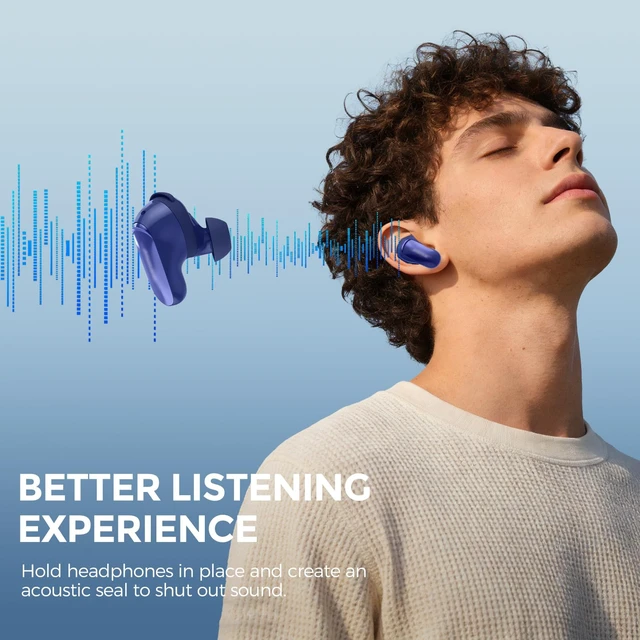 Alt view image 4 of 7 - Ear Tips for Bose QuietComfort Ultra Earbuds 2nd Gen/Ultra Earbuds 3 Pairs: S+M+L, Added Storage Box, Anti Slip, Secure Fit, Noise Reduction, Comfortable Silicone, Fits Charging Case