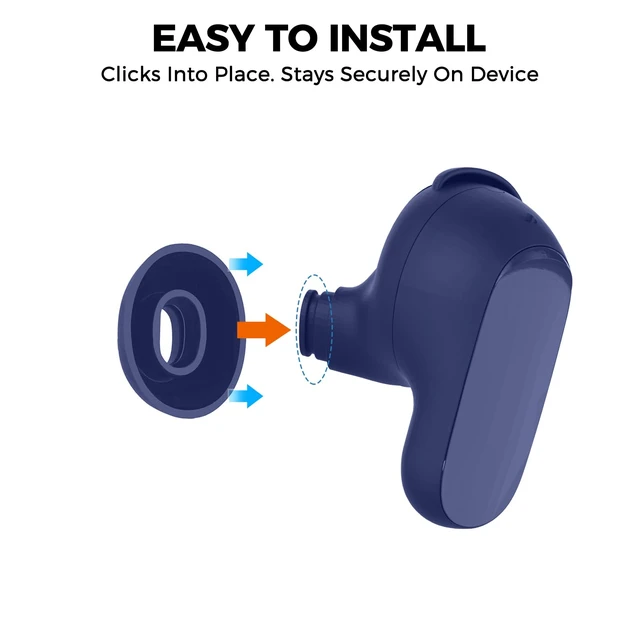 Alt view image 7 of 7 - Ear Tips for Bose QuietComfort Ultra Earbuds 2nd Gen/Ultra Earbuds 3 Pairs: S+M+L, Added Storage Box, Anti Slip, Secure Fit, Noise Reduction, Comfortable Silicone, Fits Charging Case