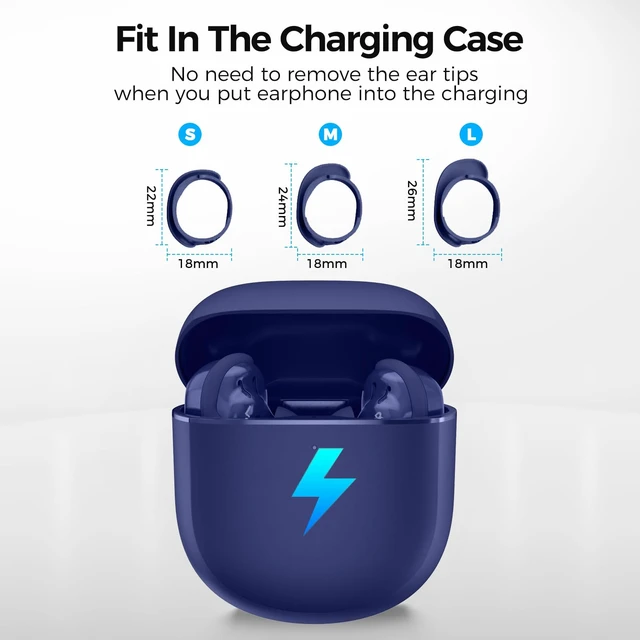 Alt view image 5 of 7 - Ear Hook for Bose QuietComfort Ultra Earbuds 2nd Gen/Ultra Earbuds 3 Pairs: S+M+L, Added Storage Box, Anti Slip, Secure Fit, Comfortable Silicone Sport Wingtip Covers, Fits Charging Case