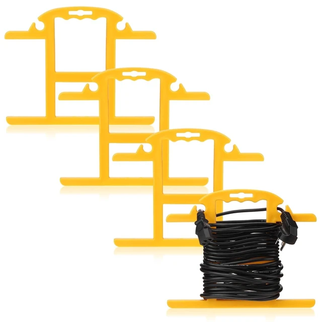 Alt view image 7 of 7 - 4Pcs ABS Heavy Duty Extension Cord Storage Reel 100ft Cord Organizer
