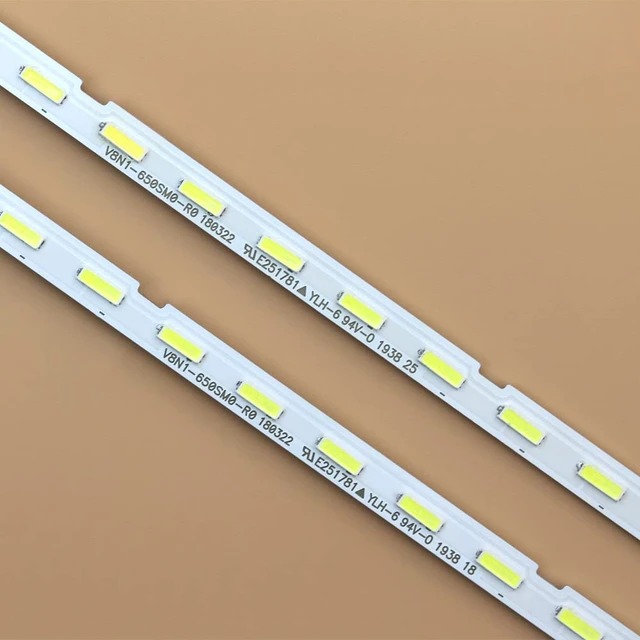 Alt view image 7 of 7 - UN65NU6900FXZA UN65NU6900F LED Backlight Strips for 65 inch TV Part Replacement BN96-45635A UN65NU6900 UN65NU7100F UN65RU7200F UN65NU7300F V8N1-650SM0 LM41-00614A 45635A