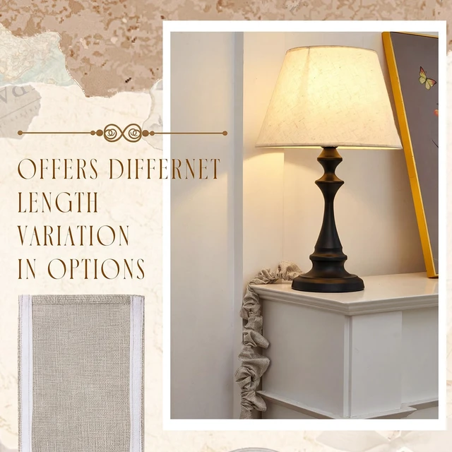 Alt view image 4 of 6 - 2 Pack 6 ft White Fabric Cord Covers for Chandelier Chains, Hook and Loop Light Neutral Appearance; 5.12 in Coverage Width; Cut-to-fit Fabric; Soft Gathered Texture for Bright Rustic Boho Interiors