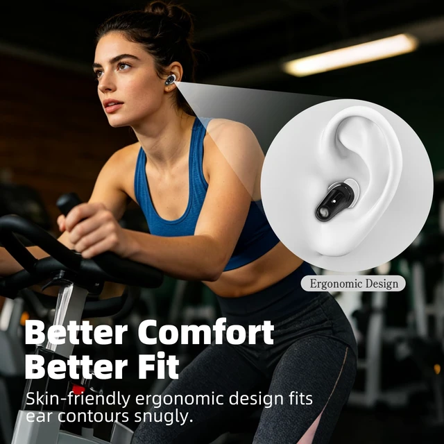 Alt view image 3 of 7 - 5-Pairs Replacement Ear Wings for Skullcandy Method 360 ANC Earbuds, White Soft Silicone Anti-Slip Ear Tips Cover for Method 360 ANC Earbuds Accessories with Storage Box, Fit in Charging Case