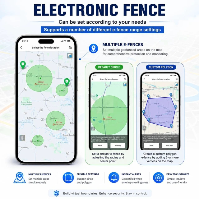 Alt view image 3 of 7 - G05A GPS Tracker for Vehicle No Monthly Fees, SIM Card Included, Real-Time Tracking, Global Coverage, Geo-Fencing, Strong Magnetic Attachment, Long Battery Life