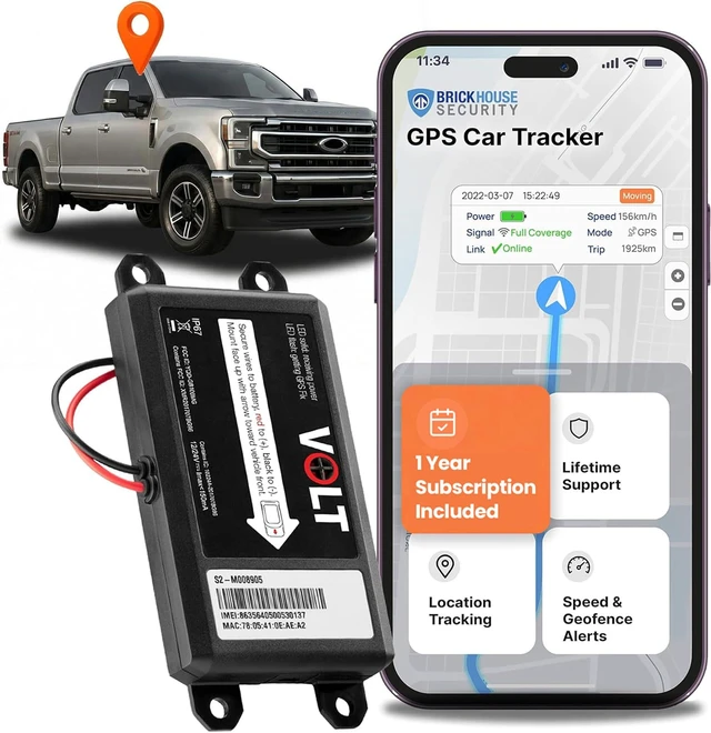 Main image of Livewire Volt GPS Tracker for Vehicles, Hardwired Subscription Included, GPS Tracker with Real Time Tracking, Geofencing, Speed Alerts, Waterproof, Car Tracker, Wired to Car
