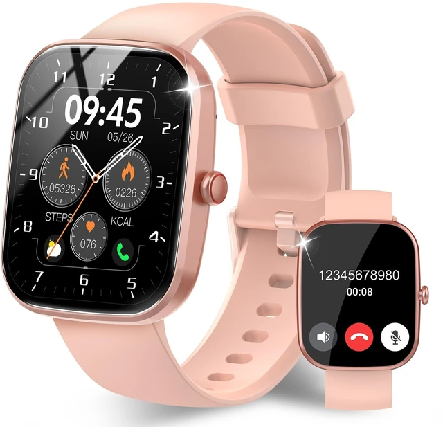 Main image of Smart Watch, 1.91" HD Screen Smartwatch for Men Women, Fitness Watch with Heart Rate/Sleep Monitor/Steps Monitor, 110+ Sports Modes, IP68 Waterproof Activity Trackers for Android iOS, Pink