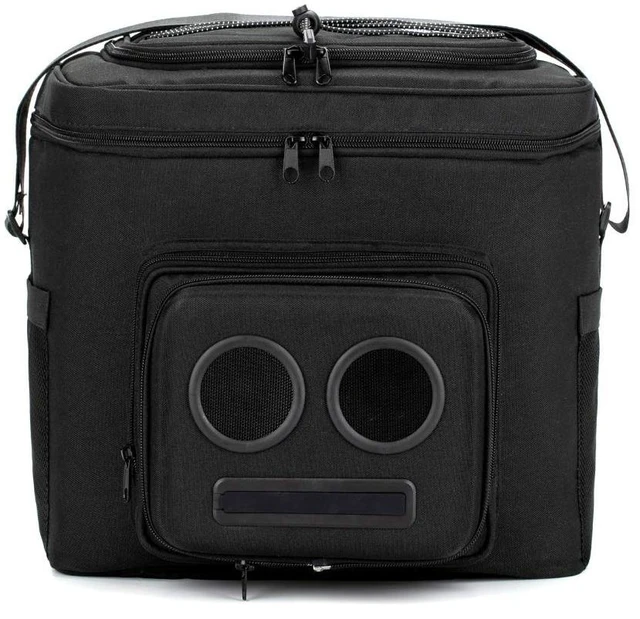 Main image of The #1 Cooler with Speakers on. 20-Watt Bluetooth Speakers for Parties/Festivals/Boat/Beach. Works with iPhone & Android (Black)