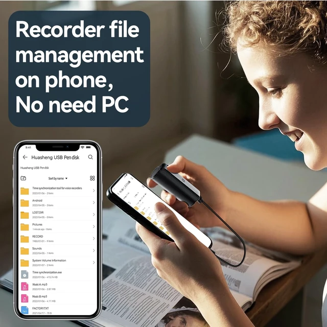 Alt view image 5 of 6 - 128GB Voice Recorder,500 Hours Continious Recording with Long Battery Life, Professional Noise Reduction, HD Recording for Meetings Lectures Interviews, Noise Cancellation, Voice Activation