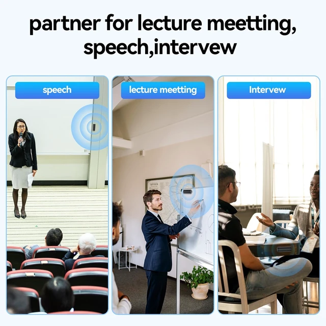 Alt view image 6 of 6 - 128GB Voice Recorder,500 Hours Continious Recording with Long Battery Life, Professional Noise Reduction, HD Recording for Meetings Lectures Interviews, Noise Cancellation, Voice Activation