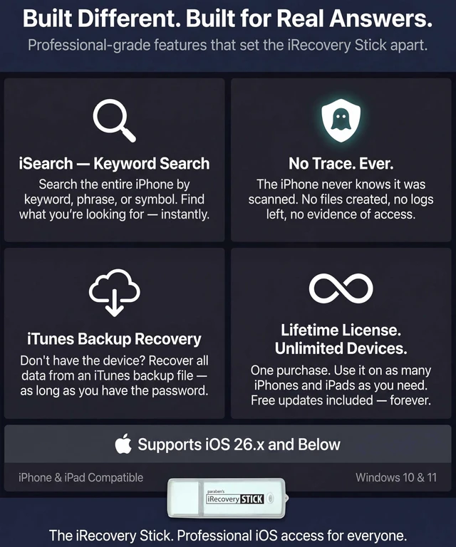 Alt view image 4 of 7 - iRecovery Stick - iPhone Recovery Stick for Data Extraction Tool Recovery stick for iPhone, phone recovery stick, extracts messages, contacts, photos, use