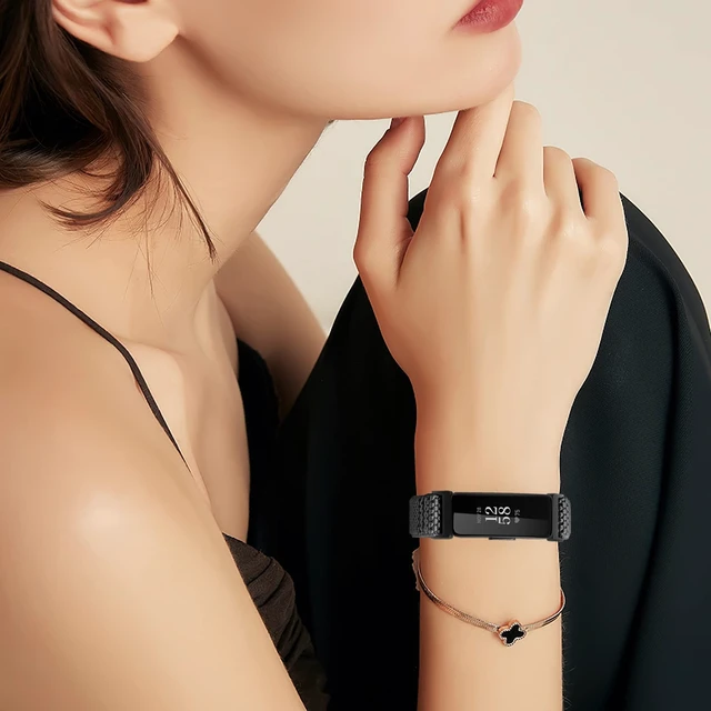 Alt view image 6 of 7 - Elastic Watch Band Compatible with Fitbit Inspire /3/2/HR/Ace 2/3, Soft Nylon Sport Wristband Replacement Straps For Women & Men
