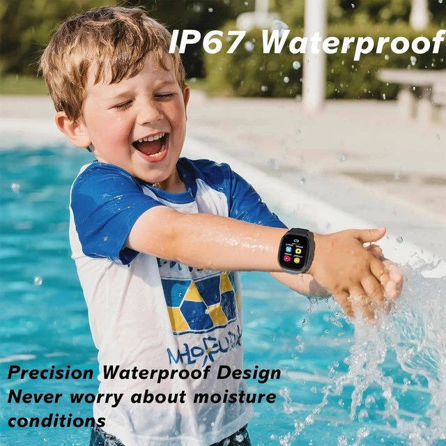 Alt view image 3 of 7 - 4G Kids Smart Watch Boys with GPS Tracker Location Video Call Cell Phone SOS Calling Voice Chat Camera Alarm Clock Touch Screen SmartWatch Gifts for Age 5-12 Kids (Black)