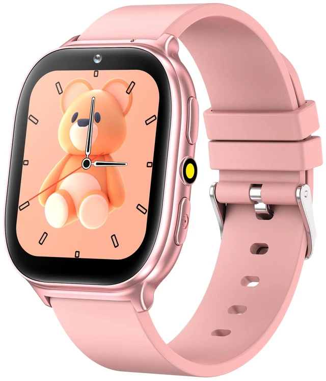 Main image of Kids Smart Watch for Girls Boys Age 5-12, 10 Alarms and Vibration Reminder, App Location Check, 20 Puzzle Games HD Touch Screen Watch with Camera, Music Player, Pedometer, Flashlight, Gift(Pink)