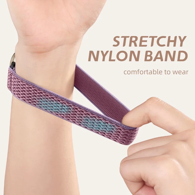 Alt view image 3 of 7 - Stretchy Bands Compatible with Fitbit Versa 4/Sense 2/Sense/Versa 3 Water-Resistant Elastic Soft Nylon Sport Strap Compatible with Fitbit Versa 4 Bands Woman/Sense 2 Bands/Sense/Versa 3,15 Pack