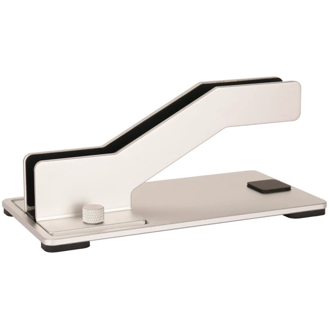 Alt view image 3 of 7 - Adjustable Vertical Laptop Stand, Aluminum Holder for MacBook Laptop CNC aluminum stand with tool-free adjustable width, silicone protection and stable 4mm base for secure, space-saving storage