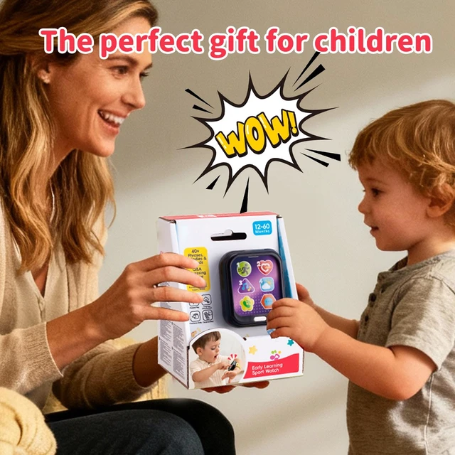 Alt view image 6 of 7 - Toy Watch for Toddlers - Kids Smartwatch with Real Sounds A first baby watch of their own, so yours stays safe. Seven working buttons for pretend calls, music, weather and sports