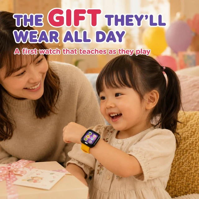 Alt view image 3 of 7 - Toy Watch for Toddlers - Kids Smartwatch with Real Sounds A first baby watch of their own, so yours stays safe. Seven working buttons for pretend calls, music, weather and sports