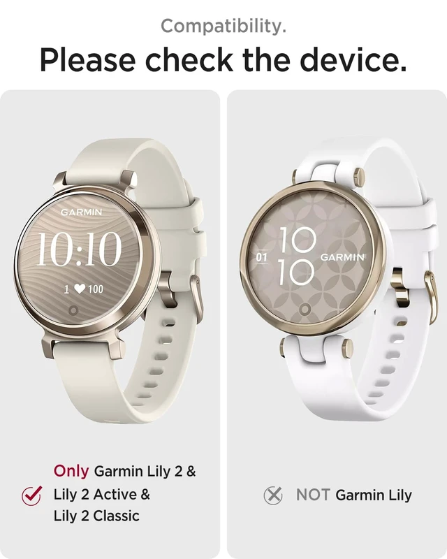 Alt view image 2 of 7 - Metal Band Compatible for Garmin Lily 1/2 Active Bands for Women Lightweight Slim Luxury Stainless Steel Replacement Strap Bracelet Elegant Dressy Adjustable Wristband for Lily 1/2/2 Active