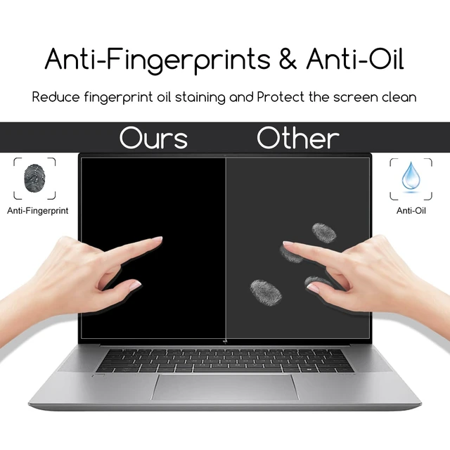 Alt view image 3 of 6 - 2-Pack HP Laptop 16-Inch HD Crystal Clear Screen Protector for HP OmniBook 3 16 / OmniBook 5 16/OmniBook 7 16HP OMEN 16/Envy 16/Spectre 16/ZBook 16 & EliteBook 16 (G11/G10/G9) Series 16-Inch Laptop