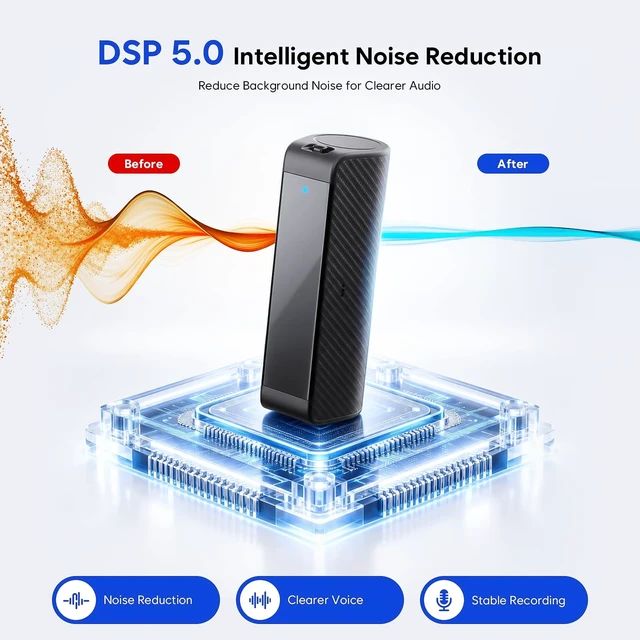 Alt view image 6 of 7 - 136GB Magnetic Voice Activated Recorder, 25Days Continuous Recording Device 9800Hours Recording Storage, AI Noise Reduction, Audio Recorder with OTG Playback, Digital Voice Recorder for Meetings/Class