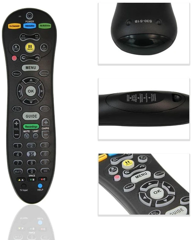 Alt view image 2 of 7 - S30-s1b Remote for ATT Uverse Remote Control Replacement Universal Remote Control, Replacement, Universal