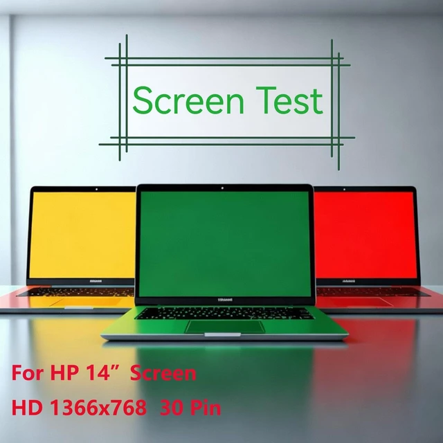 Alt view image 4 of 6 - 14-Inch HD Non-Touch LCD Screen for HP Chromebook 14 G6 G7 HD 1366x768, Non-Touch, 30-Pin, LCD Display Replacement, P/N L90430-001/N140BGA-EA4