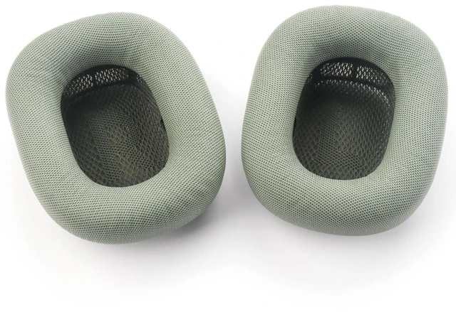 Alt view image 7 of 7 - Replacement Ear Cushions for AirPods Max Headphones AirPod Max Ear Cushions Ear Pads Covers Comfort Protein Leather Noise Isolation Memory Foam Earpads (Green)
