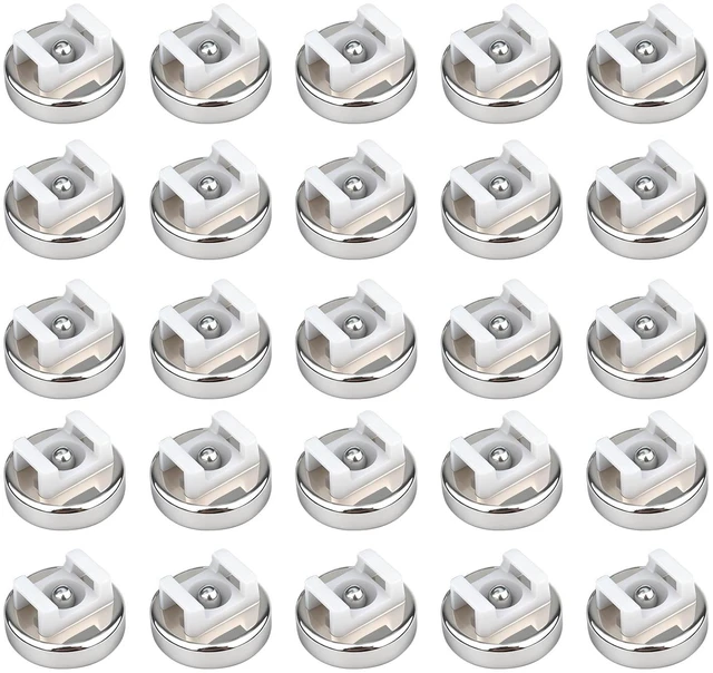 Main image of Magnetic Cable Zip Tie Base, 20mm, 20pcs Heavy Duty 25lbs Vertical Tension, Multipurpose Wire Clips Management Holder, For Electrical Cable Wire Organization