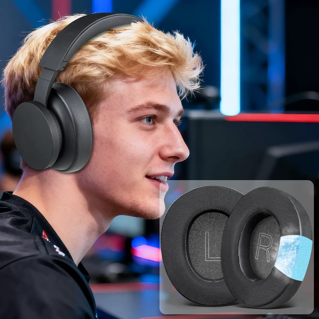 Alt view image 5 of 7 - Cooling Earpads for Microsoft Xbox - Black for Xbox(2024 Version Wireless/Wired), Xbox(Stereo 20th Anniversary Special Edition) Headphones