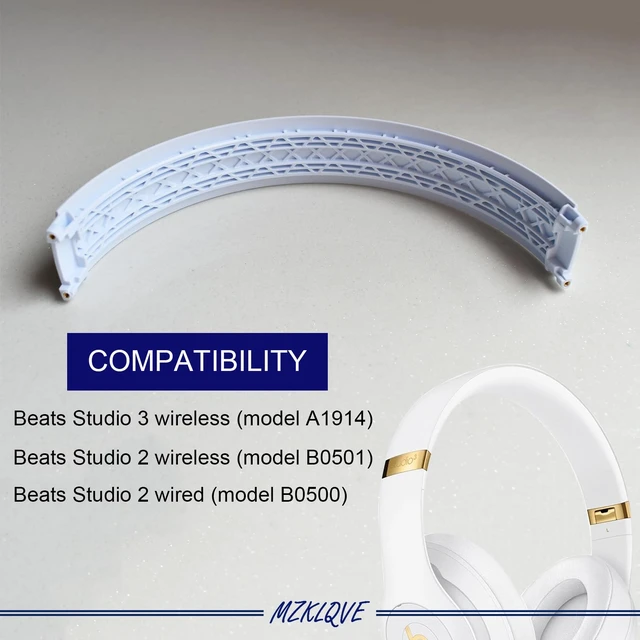 Alt view image 2 of 3 - Studio 3 Headband - Replacement Parts for Beats Studio3 Wireless(A1914) & Studio 2 Wired/Wireless (B0500/B0501) Headphones (White)