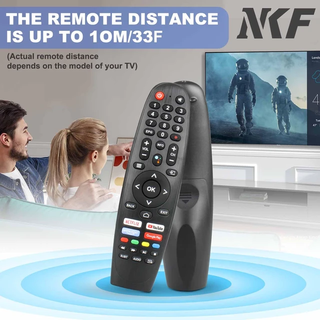 Alt view image 5 of 7 - EC32V2HA EC40V2FA Replace Remote Control for Caixun Android TV Remote and BLAUPUNKT, for SANSUI TV Remote and ARRQW
