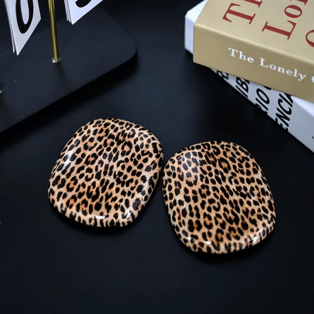 Alt view image 5 of 7 - Case Cover for Apple AirPods Max/Max 2 (Leopard) TPU Cool Soft Clear Case, Leopard Earcup Cover for Women Accessories Anti-Scratch,Precise Cutout
