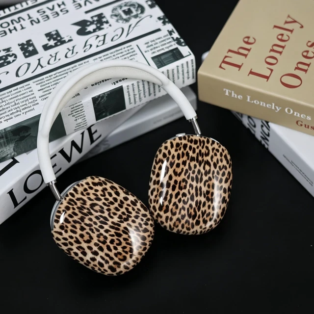 Alt view image 6 of 7 - Case Cover for Apple AirPods Max/Max 2 (Leopard) TPU Cool Soft Clear Case, Leopard Earcup Cover for Women Accessories Anti-Scratch,Precise Cutout