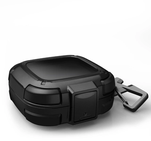Main image of for SHOKZ OpenFit Air Case with Drop-Proof Lock, Shockproof Rugged Bumper Cases Protective Cover with Carabiner & Keyring & Cleaner Kit Black