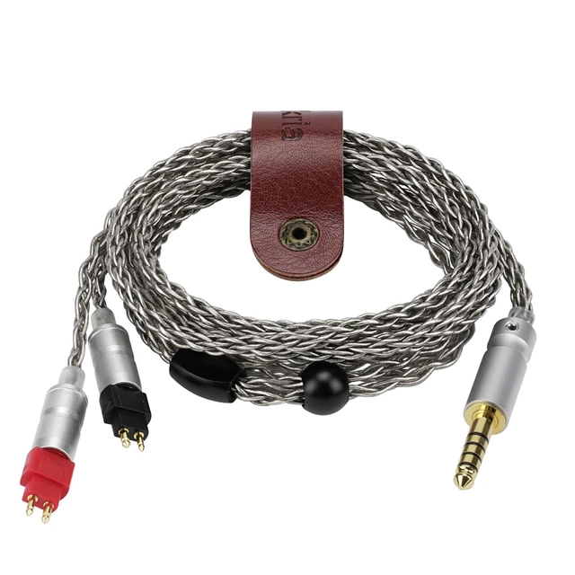 Alt view image 2 of 6 - Apollo 4.4mm Balanced Cable for Sennheiser HD600, HD 650, HD 660S2 Also Fits HD 6XX, HD660S, HD58X, 6N OCC 8-Strand Copper, 1.5 m (4.9 ft), PVC Jacket, Color-Coded Left/Right