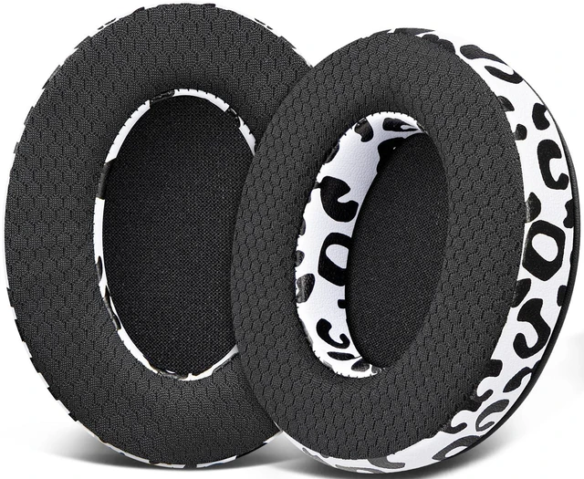 Main image of Mesh Earpads for HyperX Cloud (2/3/3S/1/Pro) - Snow Leopard Also for Cloud (Flight/Flight2/Stinger/Stinger2/Stinger 2 Core/Core), CloudX (Stinger/Flight) Headset