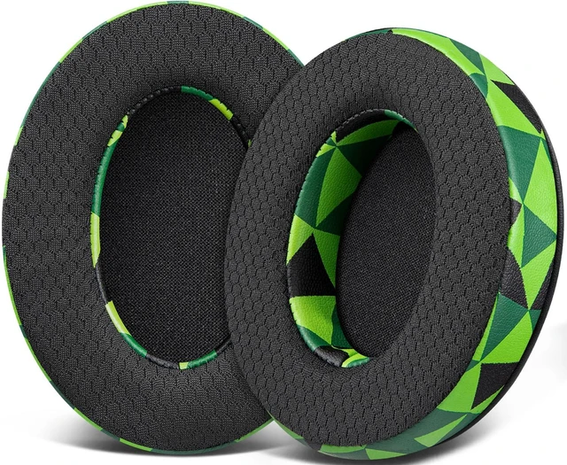 Main image of Mesh Earpads for HyperX Cloud (2/3/3S/1/Pro) - Jungle Green Also for Cloud (Flight/Flight2/Stinger/Stinger2/Stinger 2 Core/Core), CloudX (Stinger/Flight) Headset