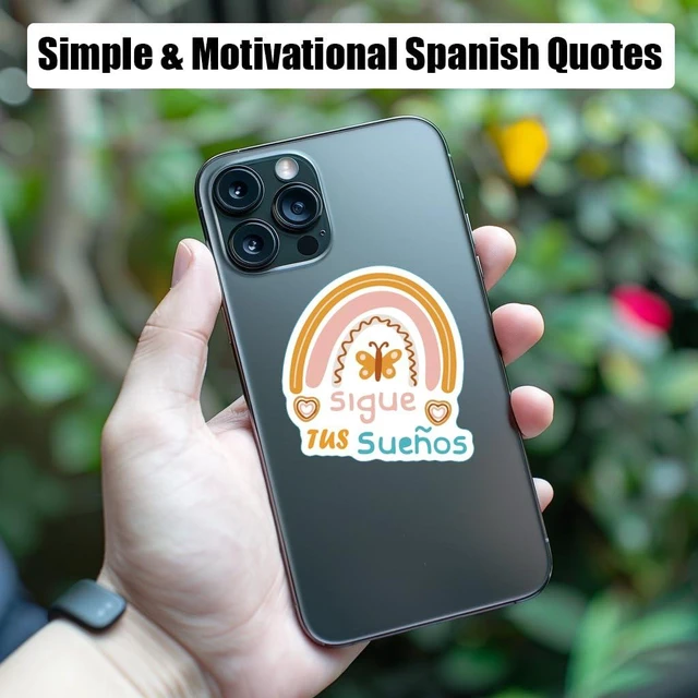 Alt view image 5 of 7 - 300pcs Spanish Inspirational Stickers for Teens Adults Teachers Motivational Decals Positive Vision Board Stickers for Journaling Scrapbook,Water Bottles, Laptop Reward Sticker
